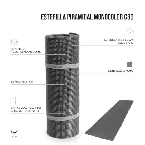 Altus Esterilla Piramidal Monocolor K30 para Camping foto 5