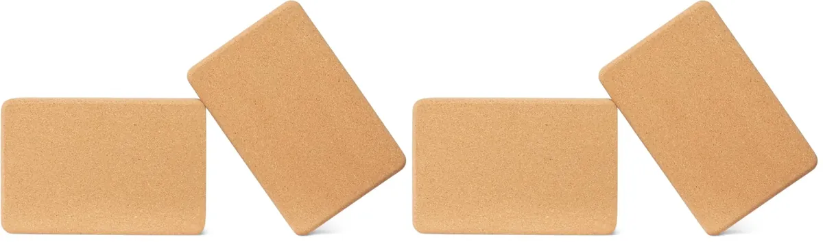 Amazon Basics Bloque de Corcho Natural para Yoga, 23 x 15 x 8cm, Paquete de 2 foto 5