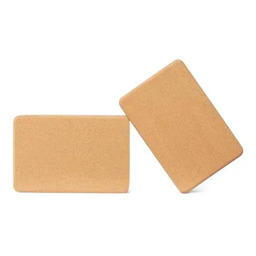 Amazon Basics Bloque de Corcho Natural para Yoga, 23 x 15 x 8cm, Paquete de 2 foto 6