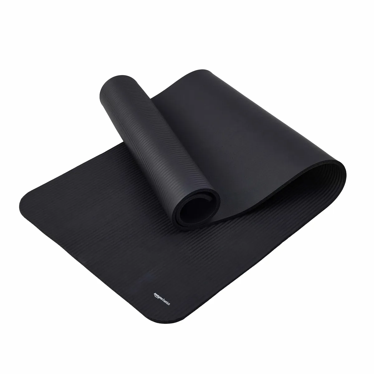 Amazon Basics Esterilla de yoga, antideslizante, extragruesa, colchoneta para ejercicios de pilates, 183 x 61 x 1 cm, Negro foto 5