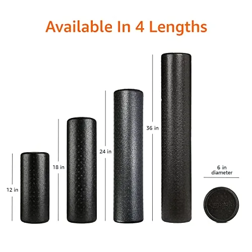 Amazon Basics Rodillo de espuma de alta densidad, Negro - 90 cm foto 4