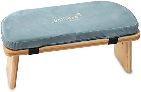 banters Banco de meditación - Hecho de bambú sólido - Taburete de meditación Plegable con cojín foto 2