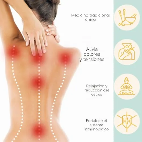 Earnmore Juego de acupresión con cojín para relajación y masaje, alivia el dolor de espalda, dolores de cabeza y cuello, estimula los puntos de energía en el cuerpo foto 4