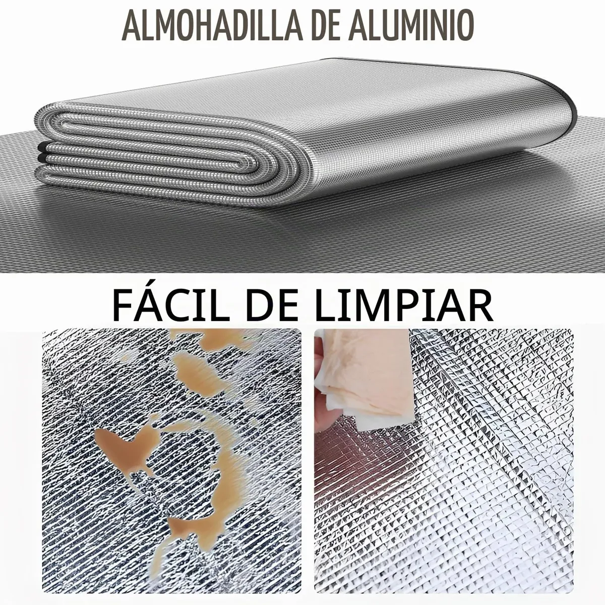 Esterilla Aislante De Aluminio Esterilla Camping 100 x 200 cm Esterilla Aislante De Aluminio Estera De Camping Térmica Aislante,para Exteriores para Camping, Alfombra foto 3