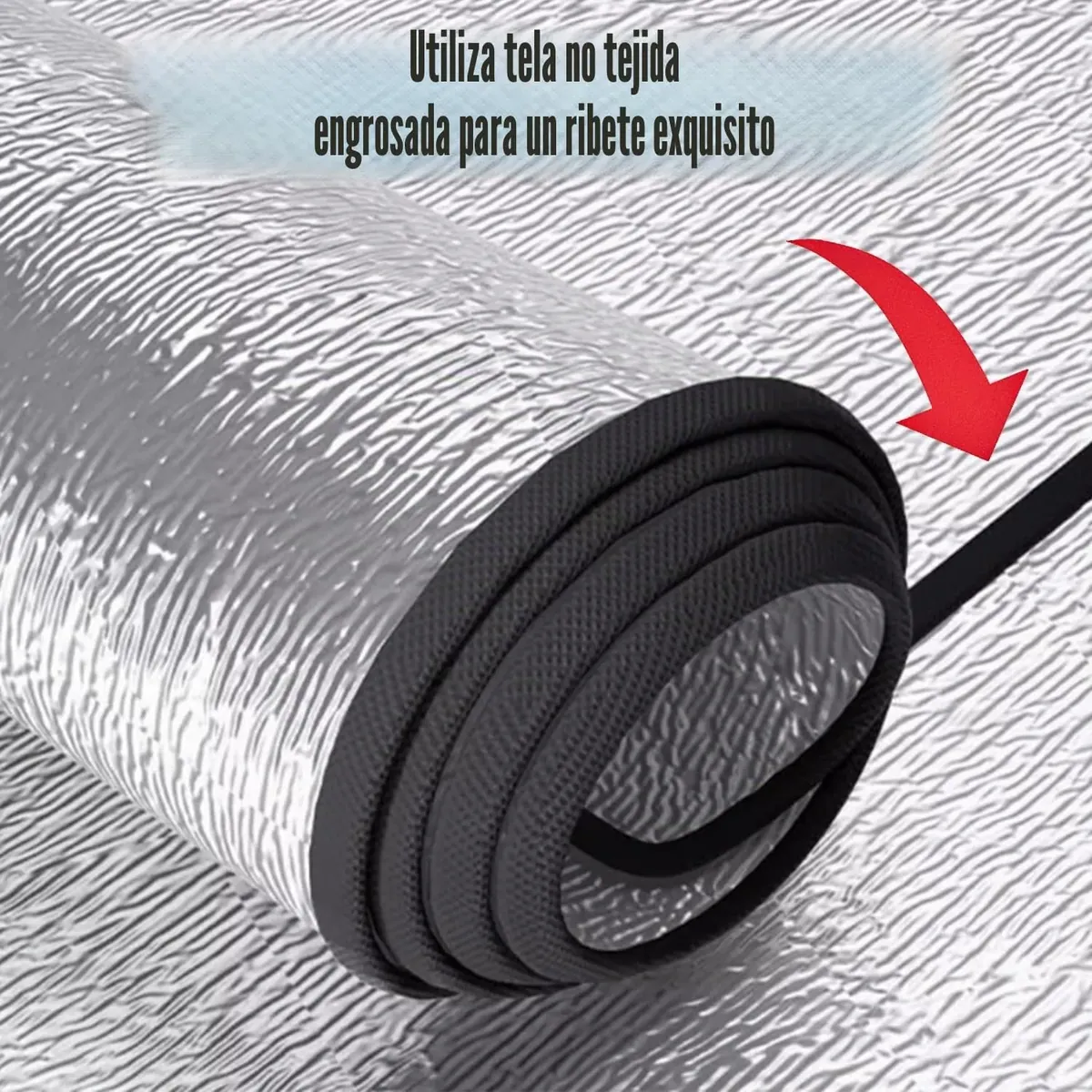Esterilla Aislante De Aluminio Esterilla Camping 100 x 200 cm Esterilla Aislante De Aluminio Estera De Camping Térmica Aislante,para Exteriores para Camping, Alfombra foto 5