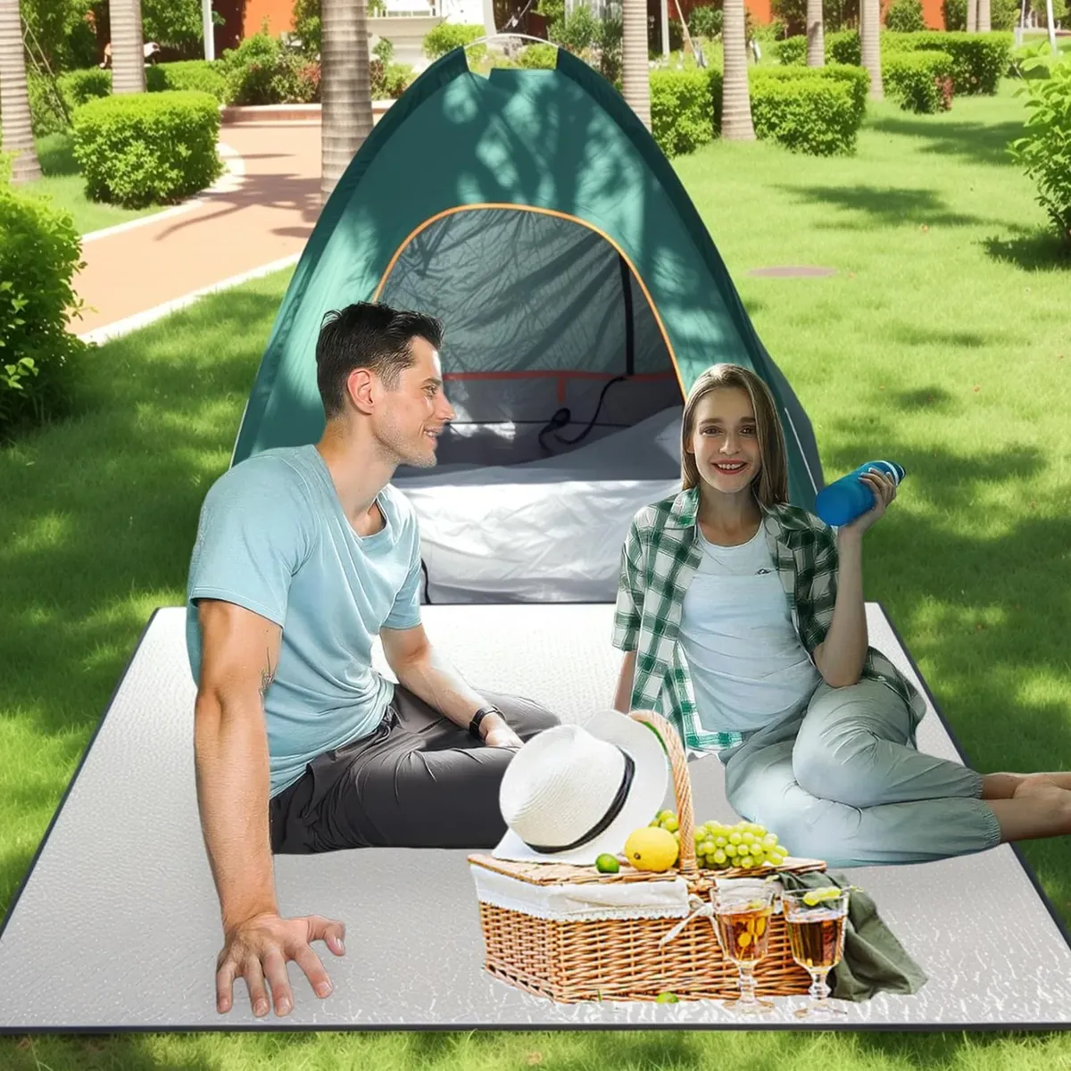 Esterilla Aislante De Aluminio Esterilla Camping 100 x 200 cm Esterilla Aislante De Aluminio Estera De Camping Térmica Aislante,para Exteriores para Camping, Alfombra foto 7