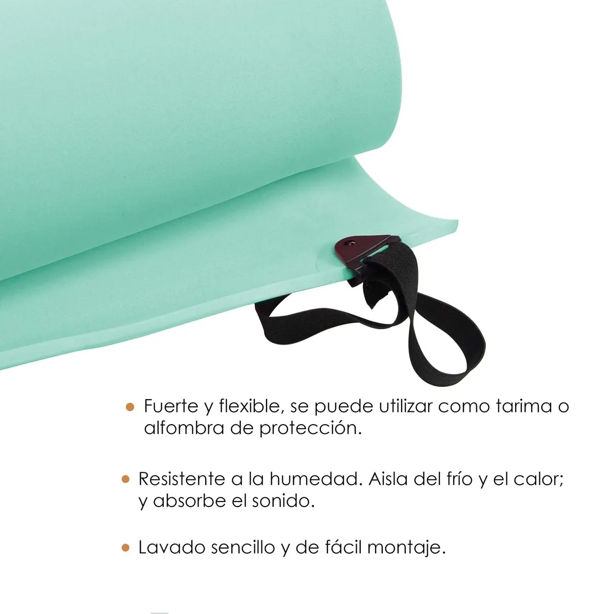Esterilla Yoga de Goma Eva Ligera con Espuma de Alta Densidad Alfombrilla Antideslizante 50 x 180 Centímetros foto 1