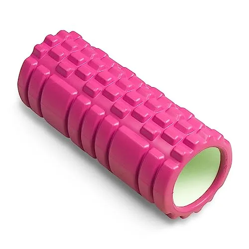 Foam Roller Rodillo Masaje Muscular Multiuso para Pilates Yoga Estiramientos Espalda Lumbar para Fisioterapia Rulo Fitness Automasaje Piernas y Entrenamiento Gimnasio 33x14 Rosa – INDIGO SPORTS foto 1