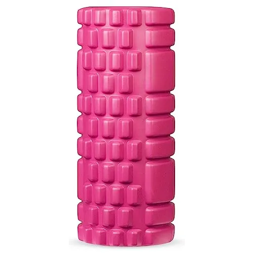 Foam Roller Rodillo Masaje Muscular Multiuso para Pilates Yoga Estiramientos Espalda Lumbar para Fisioterapia Rulo Fitness Automasaje Piernas y Entrenamiento Gimnasio 33x14 Rosa – INDIGO SPORTS foto 2