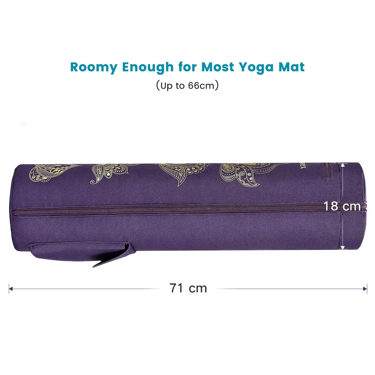 Gonex Bolsa para Esterilla de Yoga con Cremallera Completa, 72 × 18 cm foto 3