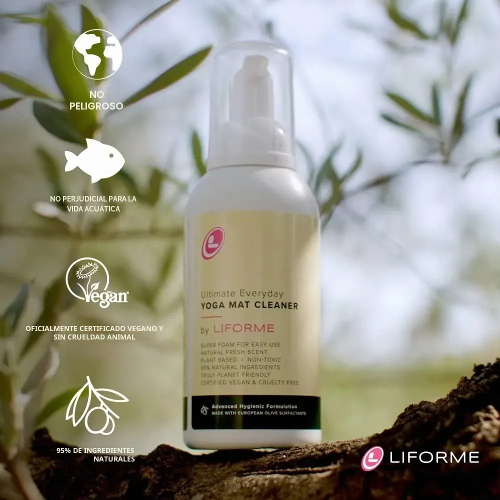 Liforme el Limpiador Diario Definitivo Para Esterillas de Yoga, Ecológico, Natural y Orgánico, Limpiador de Esterillas de Yoga, Vegano, Seguro para Todas las Esterillas de Yoga - 150 ml foto 3