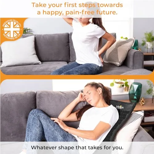 LyfeFocus Juego de alfombrilla de acupresión y almohada con bolsa de viaje, alfombrilla de masaje de acupuntura acolchada para aliviar el dolor de espalda, cuello y hombros, alivia la tensión muscular foto 5
