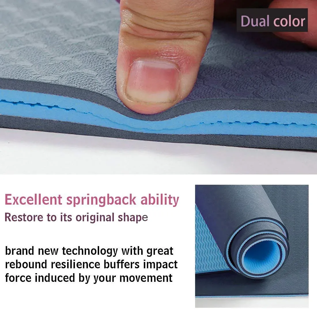 MaxDirect Esterilla Yoga con Sistema de Alineación y Marcados. Colchoneta Yoga Mat Antideslizante y Ligera de Material Ecológico TPE. Tamaño Ideal 183cm x 61cm x 6mm. foto 4