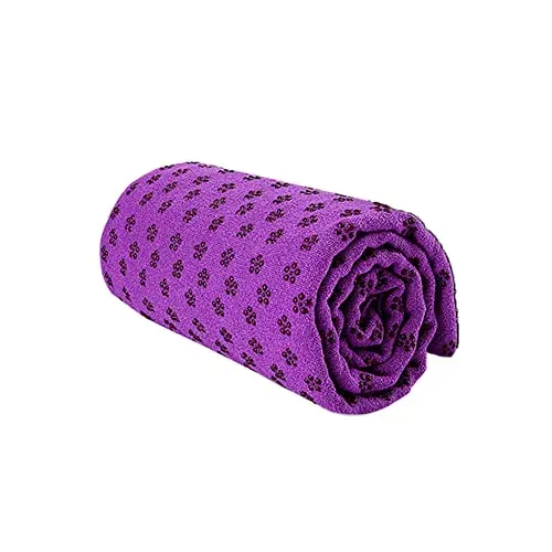 Morbuy Toalla de Yoga Antideslizante, Esterilla Plegable para Viajes, Secado Rápido, Microfibra (183x63cm, Púrpura Clásico) foto 6