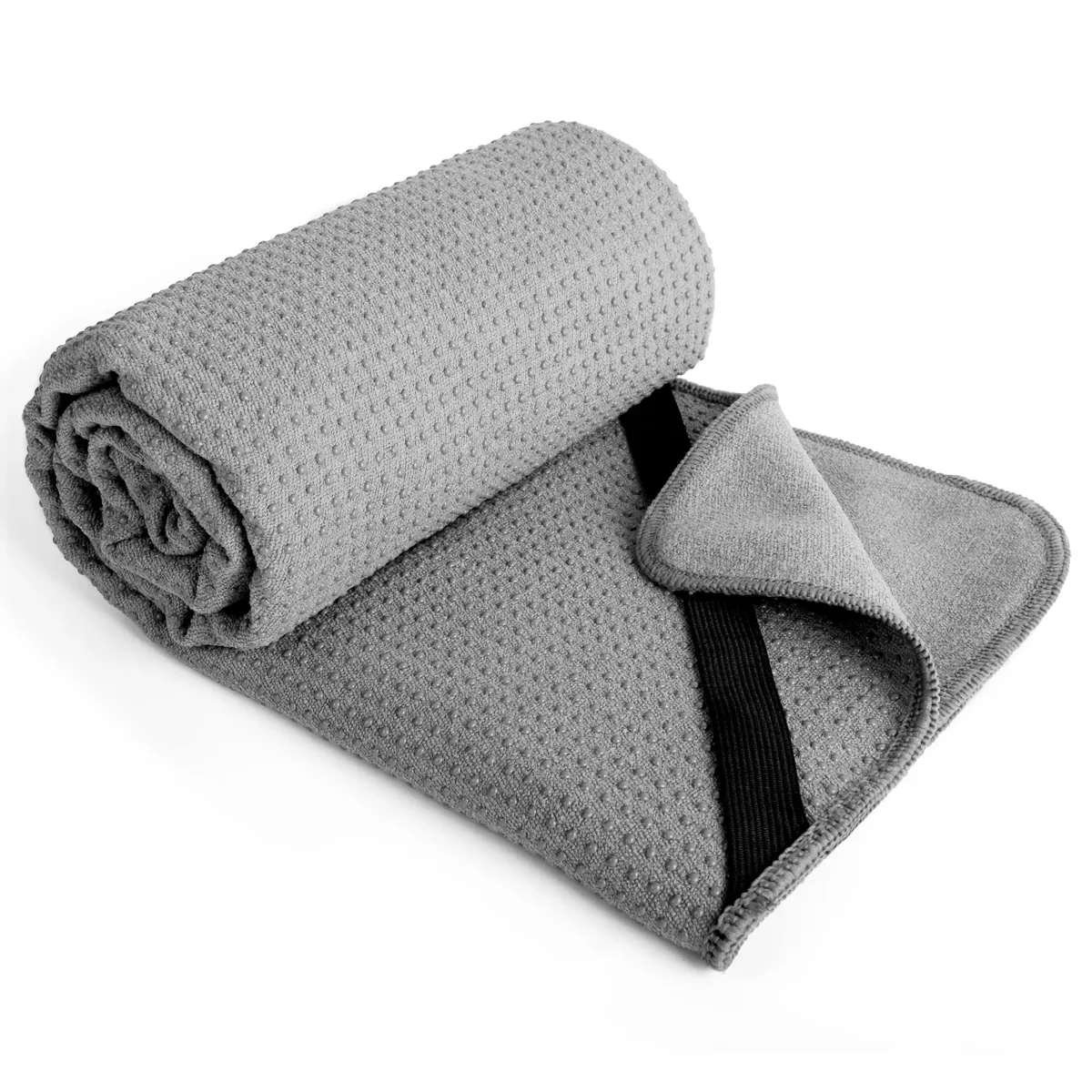 Polyte - Toalla Yoga Antideslizante, Toalla de Microfibra para Hot Yoga con Agarre de Silicona y Bandas Elásticas para un Ajuste Seguro, 61 x 183 cm foto 6