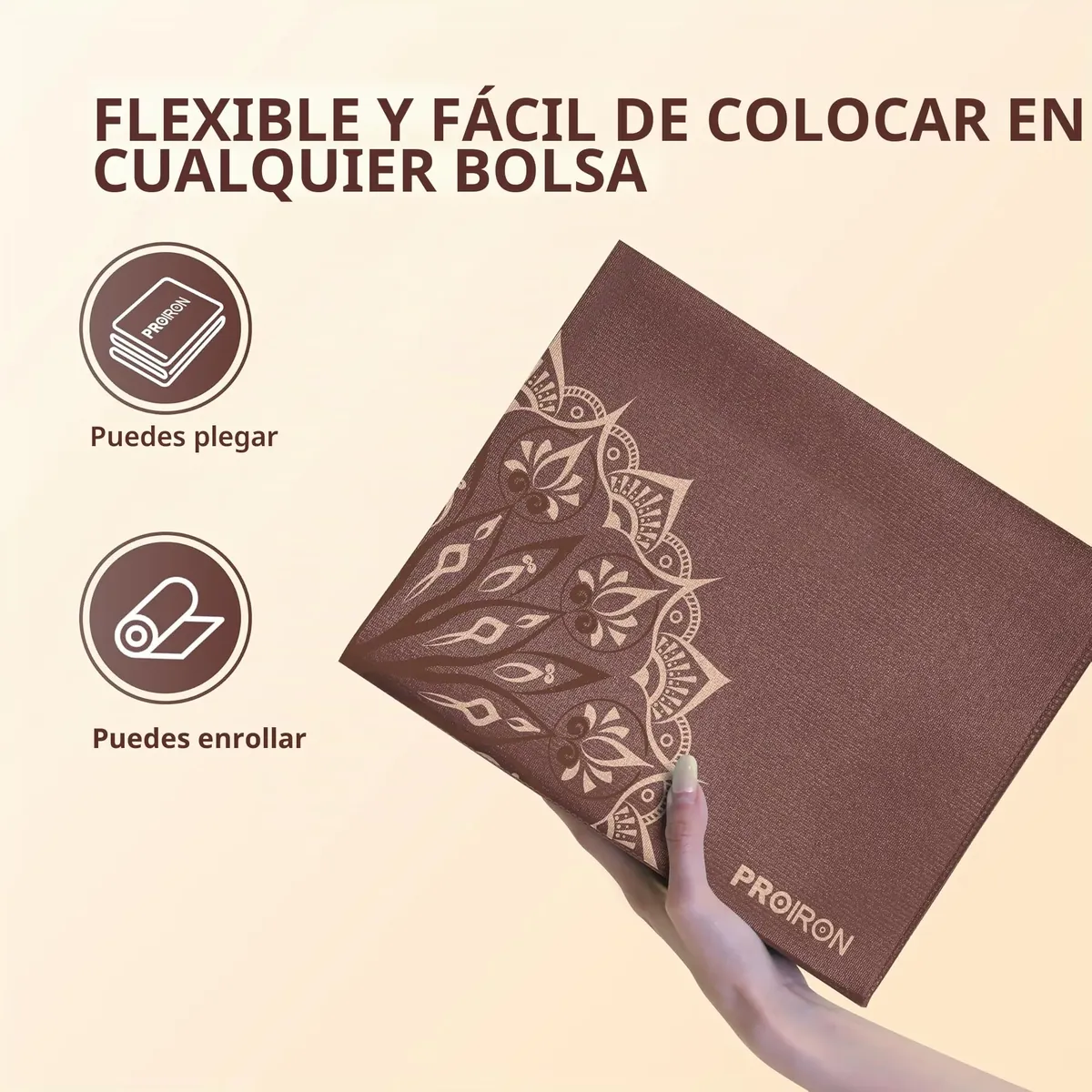 PROIRON Esterilla Yoga Plegable, Colchoneta de Yoga PVC Antideslizante 2MM de Grosor Fácil de Doblar para Fitness Yoga Ejercicio Pilates Deportes, 173x61CM foto 1