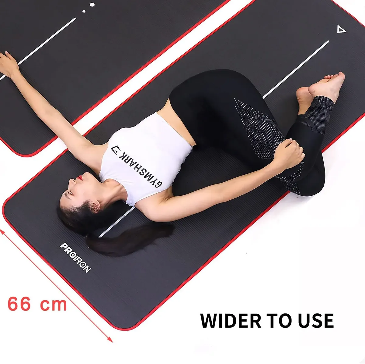 PROIRON Esterilla Yoga,Grosor 10/15mm,Ideal para Ejercicio,183x66/61cm foto 2