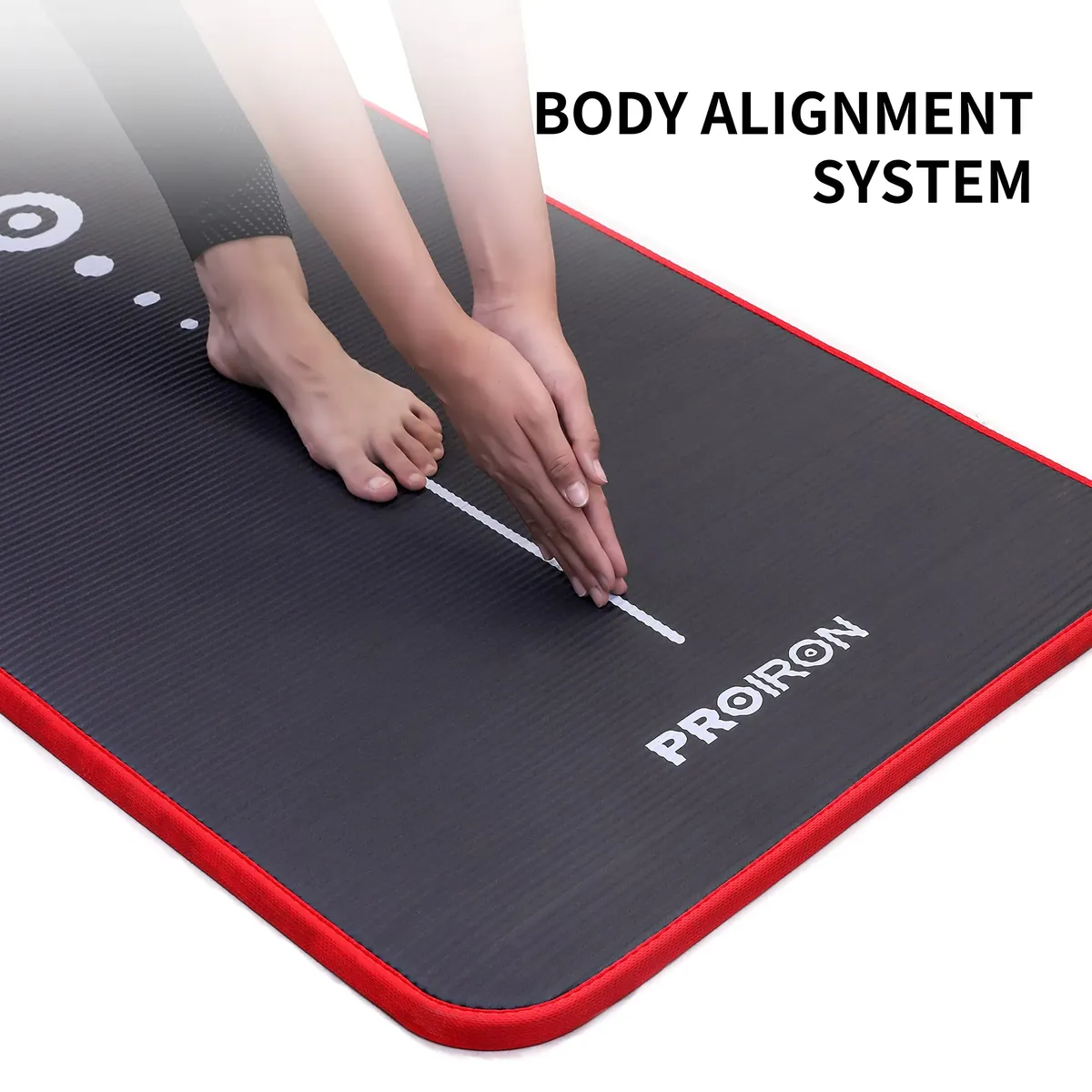 PROIRON Esterilla Yoga,Grosor 10/15mm,Ideal para Ejercicio,183x66/61cm foto 5