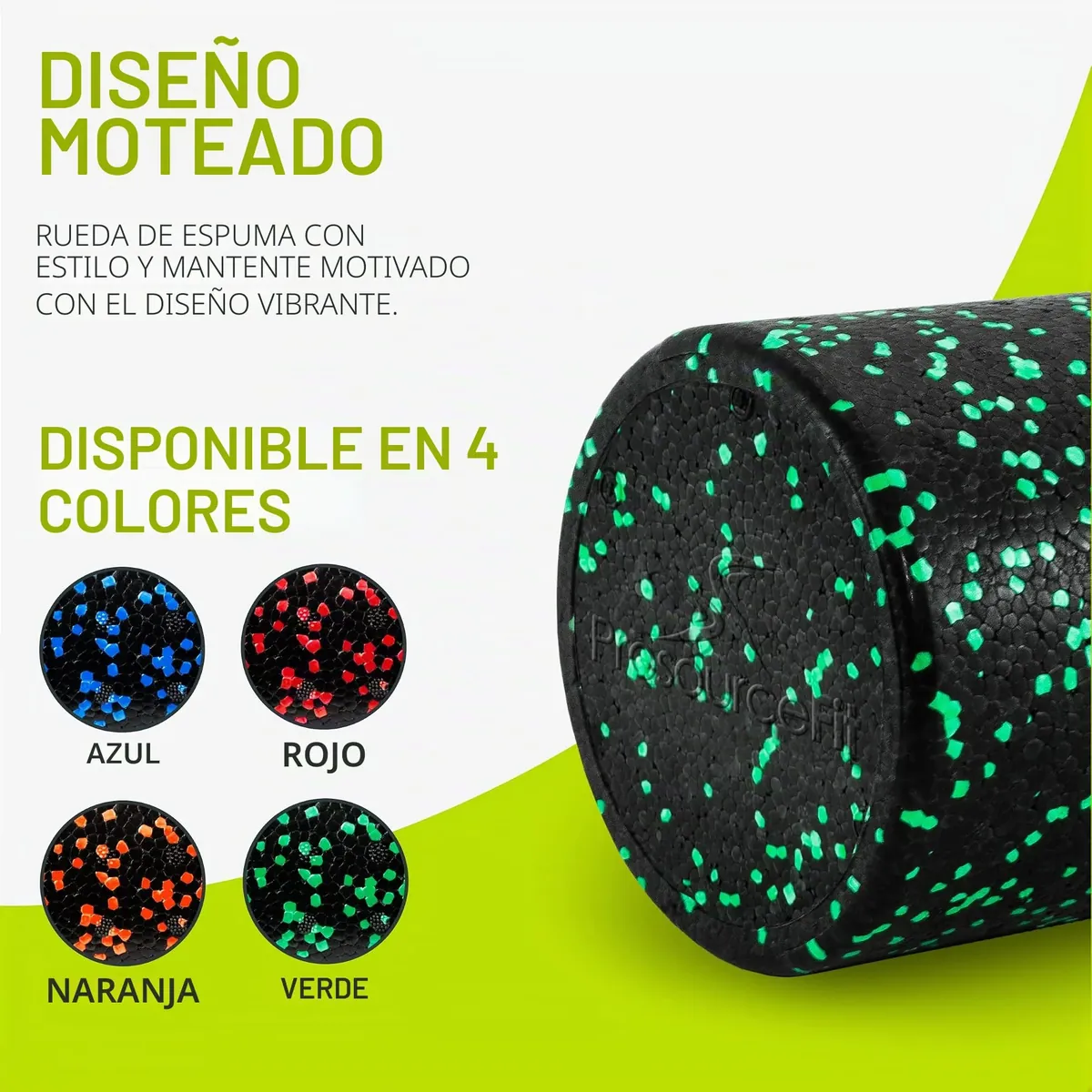 ProsourceFit High Density Foam Rollers 36, 24, 18, 12- inches long. Firm Full Body Athletic Massage Tool for Back Stretching, Yoga, Pilates, Post Workout Muscle Recuperation. Speckled and Solid Colors foto 3