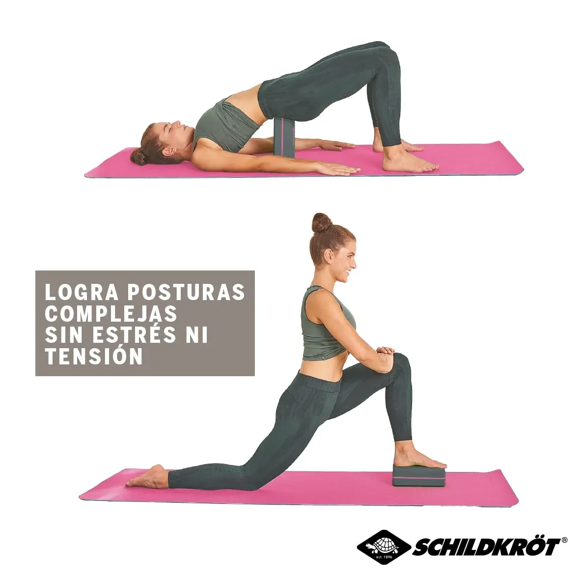 Schildkröt Yoga Block, Bloque de Pilates, Almohadilla de Yoga y Meditacion, Ayuda de Estiramiento, Espuma Práctica y Suave foto 4
