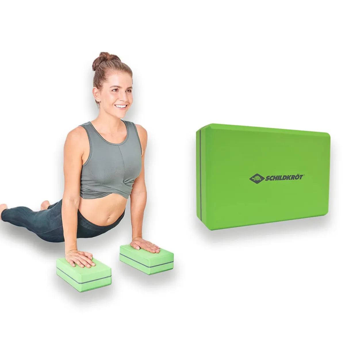 Schildkröt Yoga Block, Bloque de Pilates, Almohadilla de Yoga y Meditacion, Ayuda de Estiramiento, Espuma Práctica y Suave foto 6