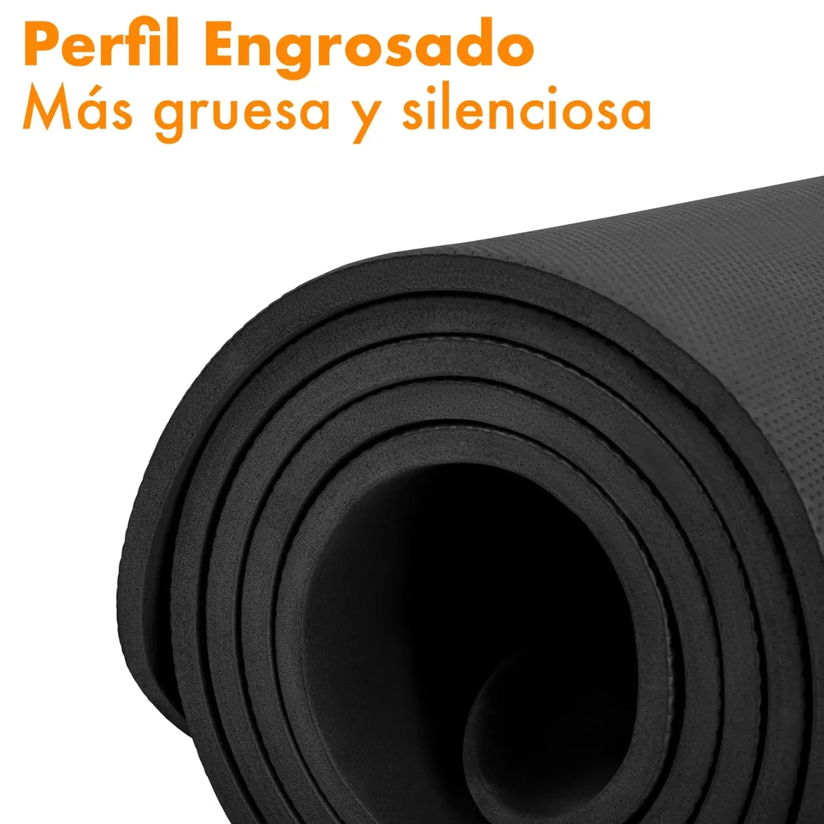 T-LOVENDO.ES Esterilla de Yoga Antideslizante con Funda y Correa | Colchoneta de EVA Alta Densidad para Pilates Fitness Estiramientos y Meditación | 183x61cm Gruesa, Ligera, Reforzada | foto 4