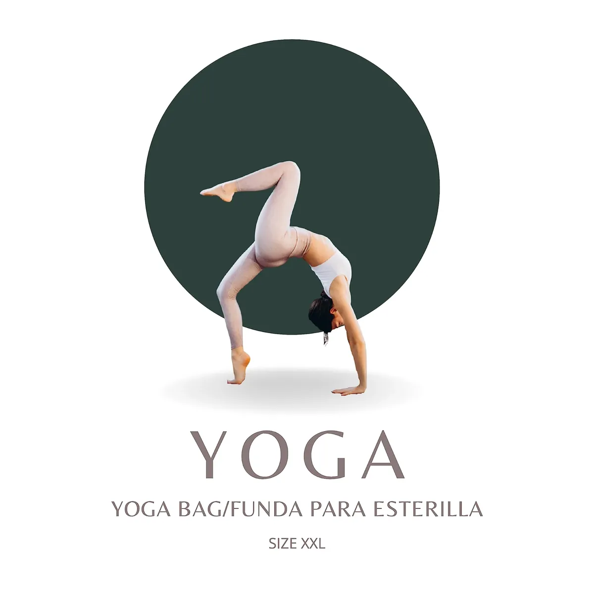 Thermikoa Funda Esterilla Yoga Con Bolsillo - Bolsa Para Colchoneta o Mat de Pilates y Gimnasia - Tote Bag Ligera, Espaciosa y Práctica Para Transportar - Accesorios foto 2