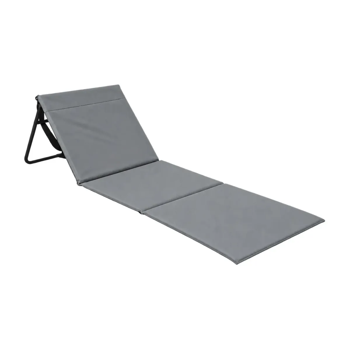 THINIA HOME - Esterilla Plegable de Playa Acolchada con Respaldo, Acero y Tela Oxford, Impermeable, Secado Rápido, Diseño Portátil, Bolsillo Trasero, Asa de Transporte foto 7