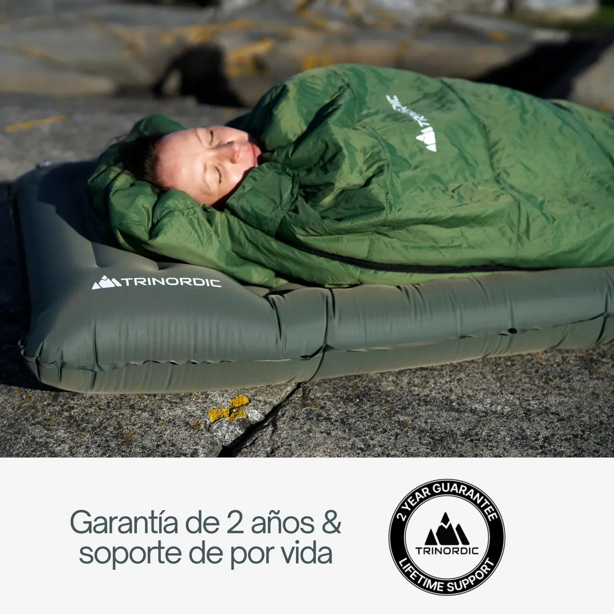 Trinordic Colchon Hinchable Grueso Camping - 12 cm Extra Grueso y Ancho con Bomba de Pie y Almohada - Esterilla de Camping Ligera para Viajes de Aventura al Aire Libre, Senderismo y Bikepacking foto 7