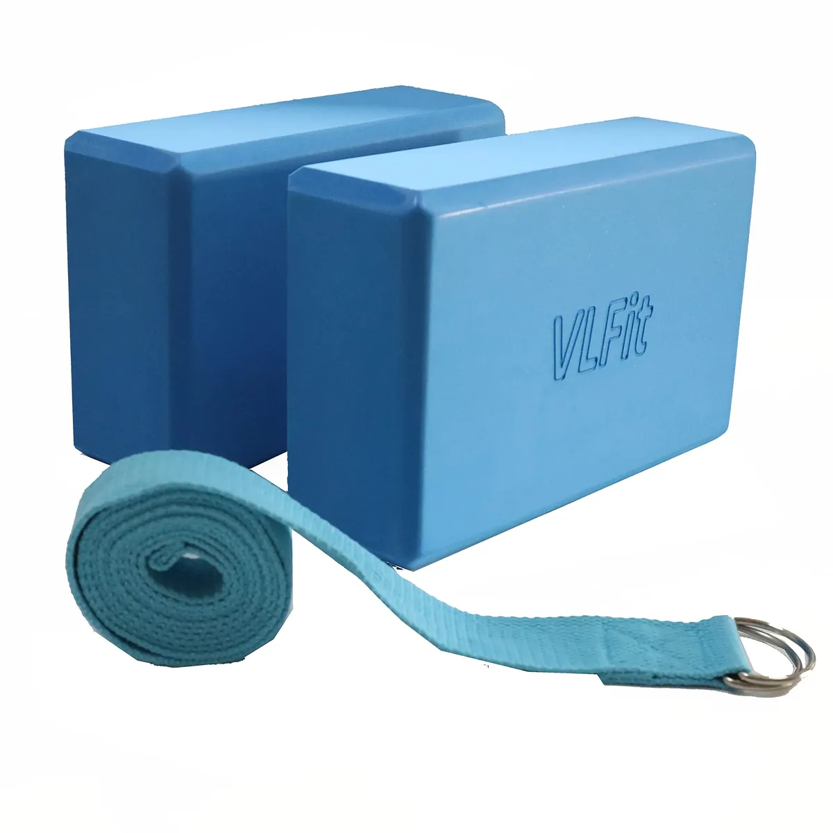 VLFit de 2 bloques de yoga y 1 Correa para Yoga,Bloque De Espuma Eva De Alta Densidad Yoga Block Pilates Accesorios Yoga para Pilates Y Ejercicios De Yoga foto 4