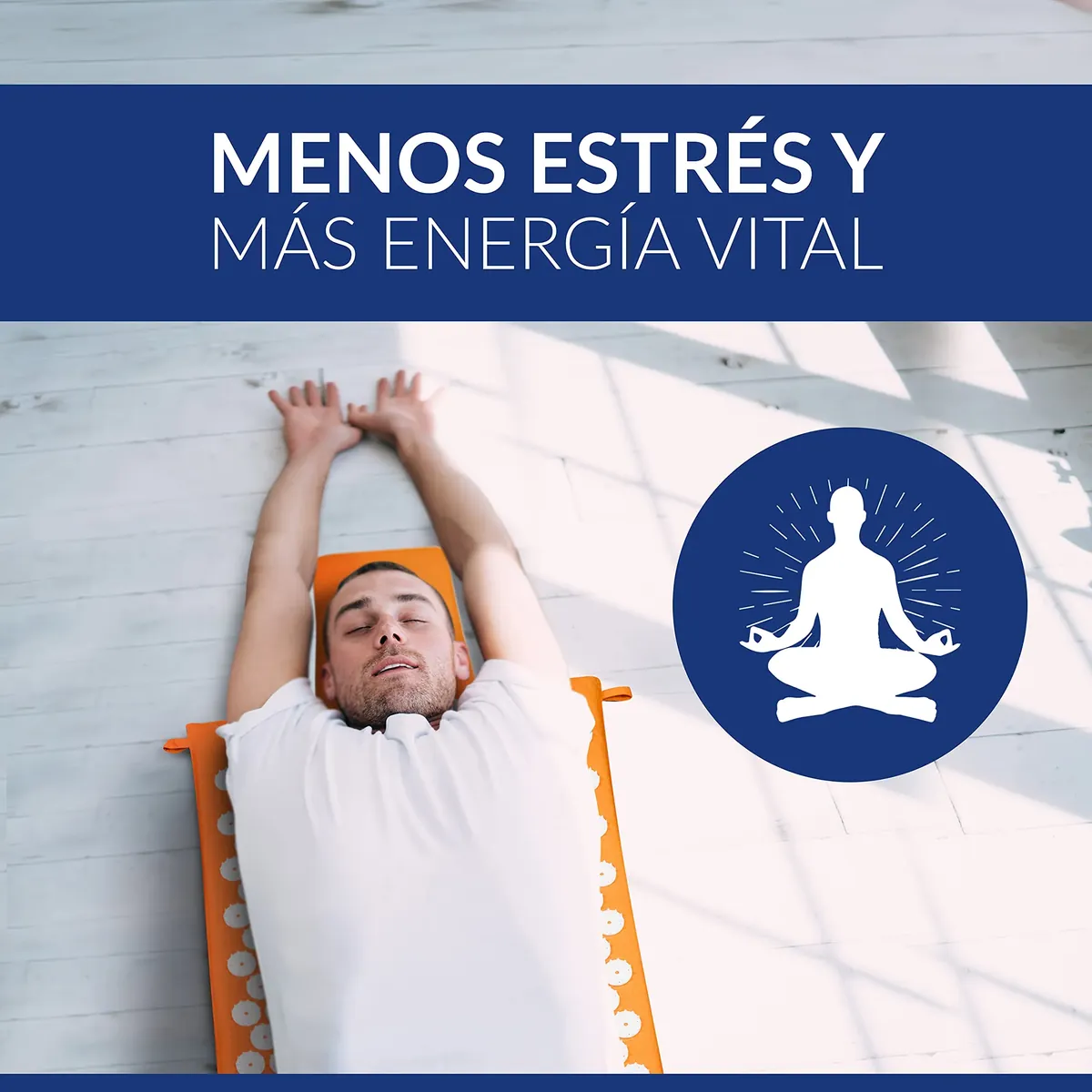 Wellax [El original] – Esterilla de acupresión con cojín – Relleno de 100% fibra de coco – Alivia la tensión y promueve la circulación sanguínea – Alfombrilla de masaje con cojín de acupresión foto 6