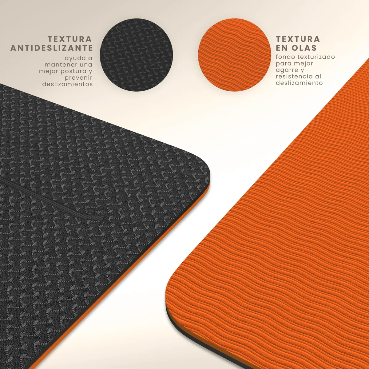 Yogii Esterilla de Yoga 6 mm Antideslizante TPE Líneas de Alineación foto 2