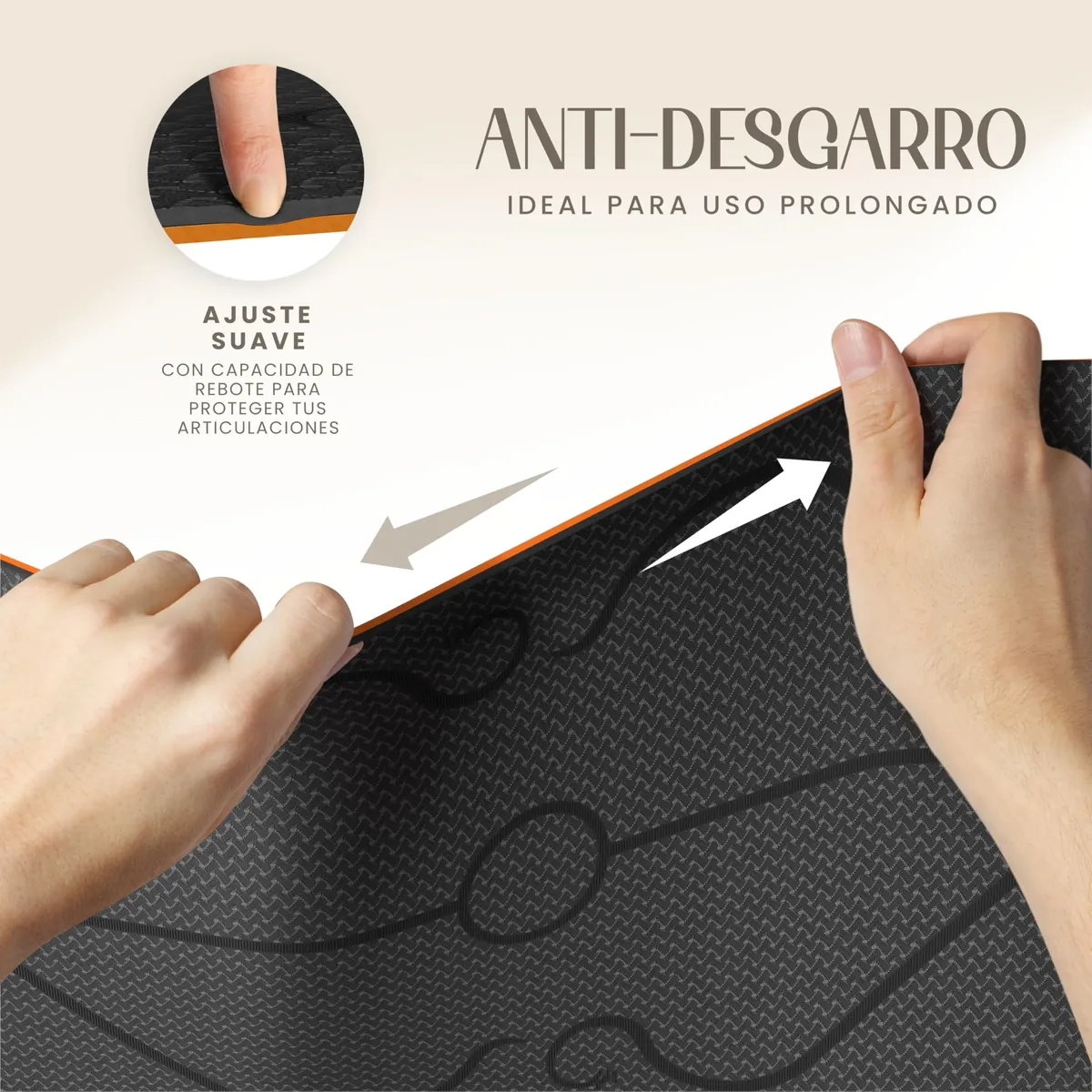 Yogii Esterilla de Yoga 6 mm Antideslizante TPE Líneas de Alineación foto 6