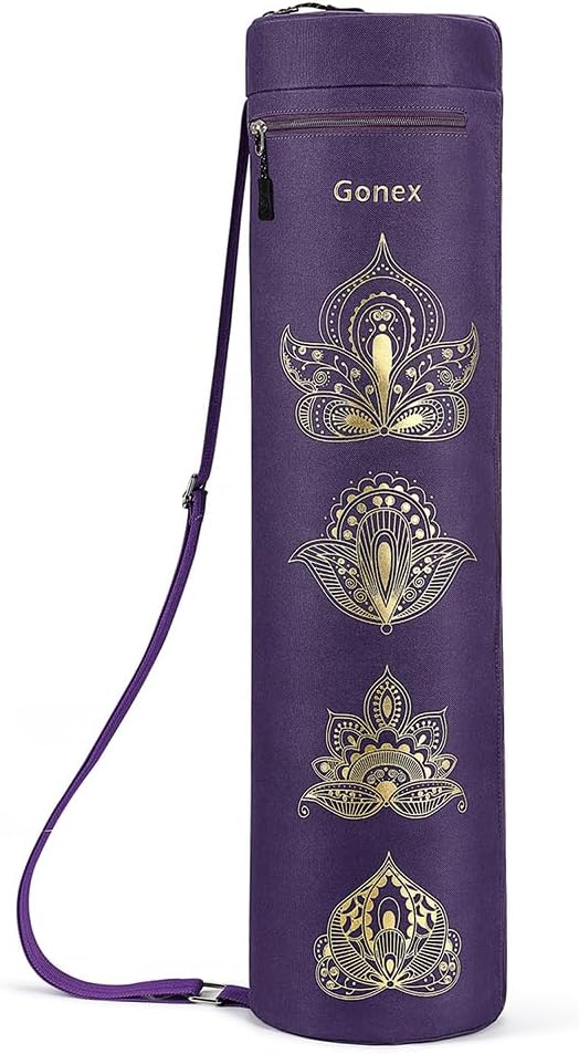 Bolsa para Esterilla de Yoga Gonex en color negro, lista para transportar tu esterilla.