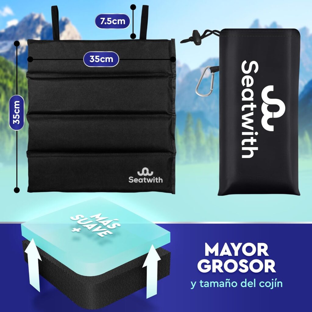 Relájate en tu picnic con la Esterilla para Camping Seatwith: ligera, compacta y lista para acompañarte donde quieras.