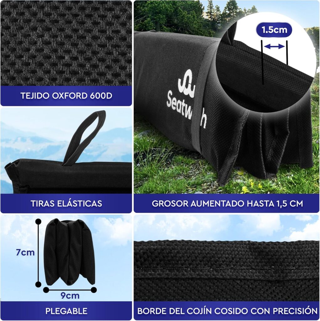La Esterilla para Camping Seatwith es tu aliada ideal en excursiones: resistente al agua, térmica y fácil de transportar.