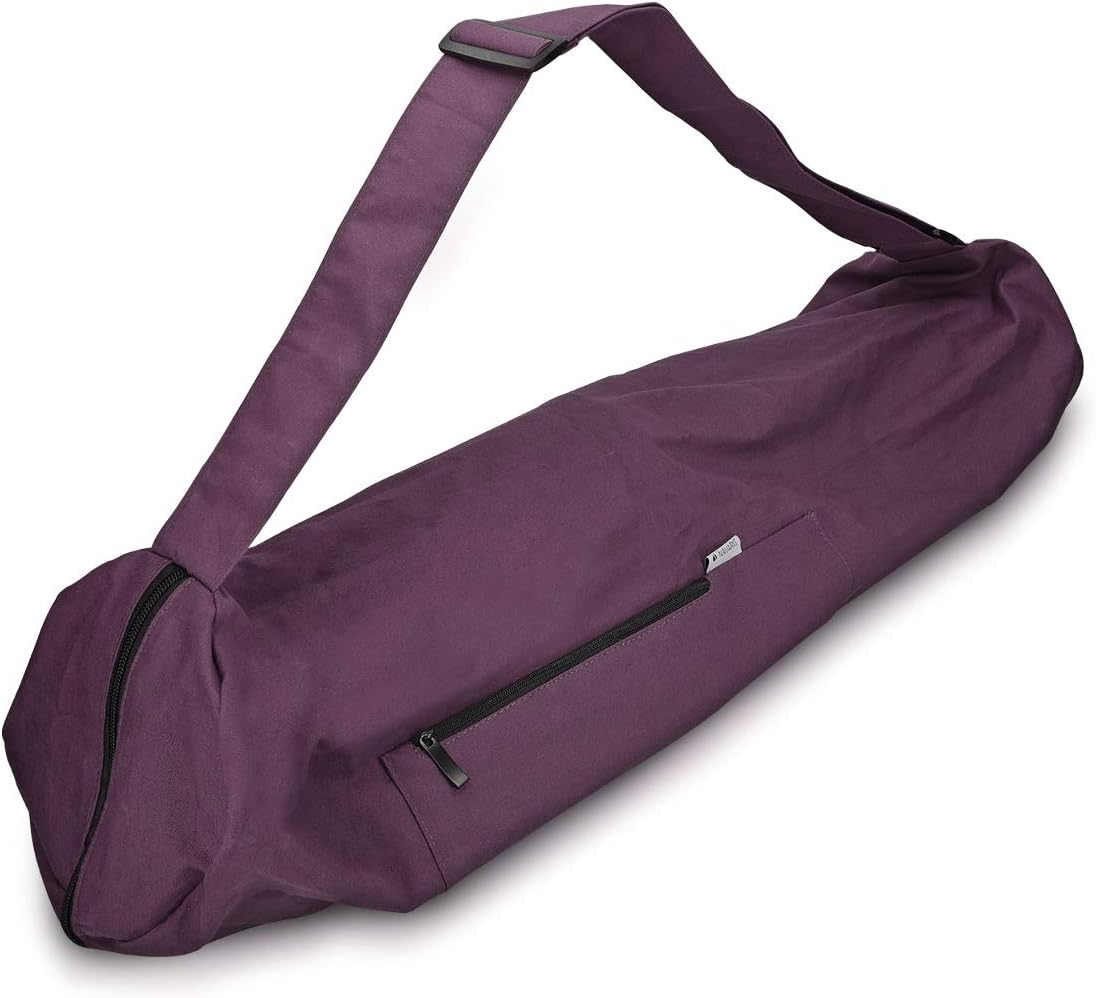 Bolsa Navaris XXL para Esterilla de Yoga en color gris, perfecta para transportar esterillas grandes y mantener todo organizado.