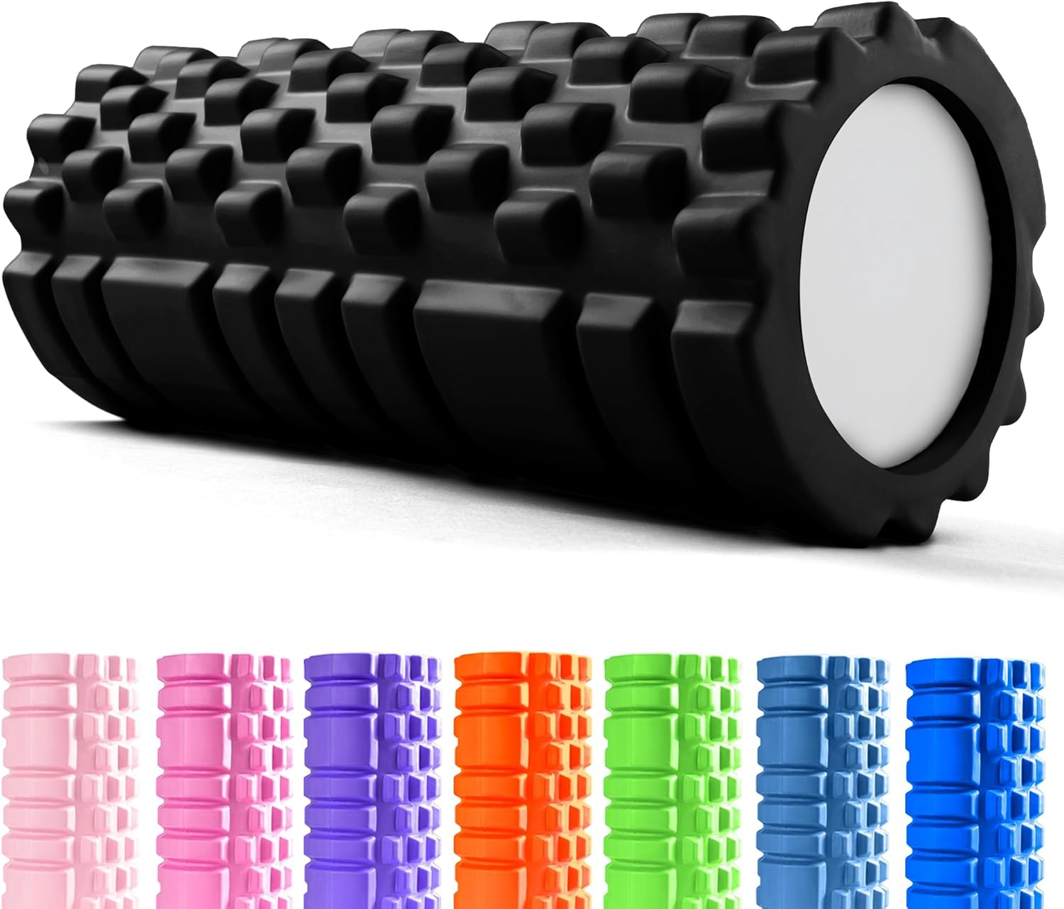 Rodillo de Fitness Unycos con diseño ergonómico para masajes efectivos y alivio muscular.