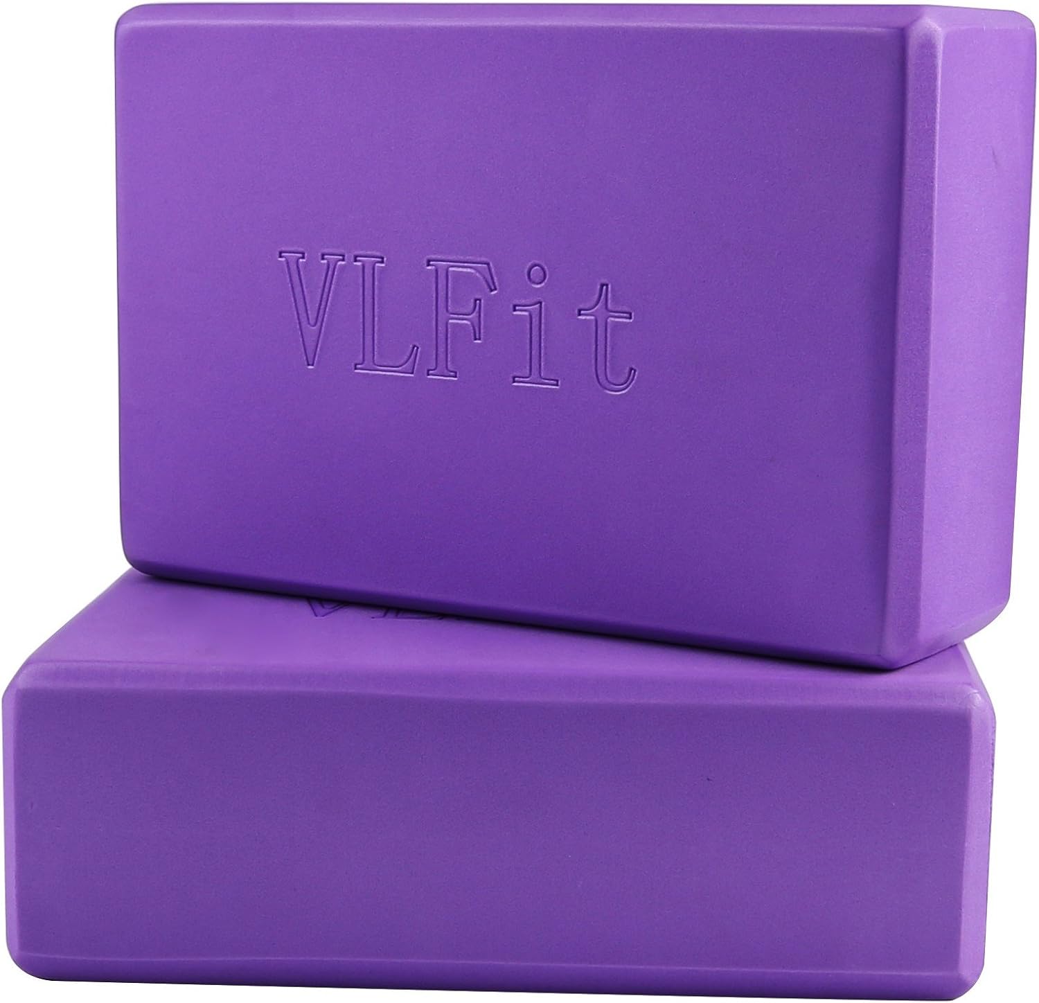 Bloque de Yoga VLFit apoyando una postura de equilibrio para mayor estabilidad y confort durante la práctica.