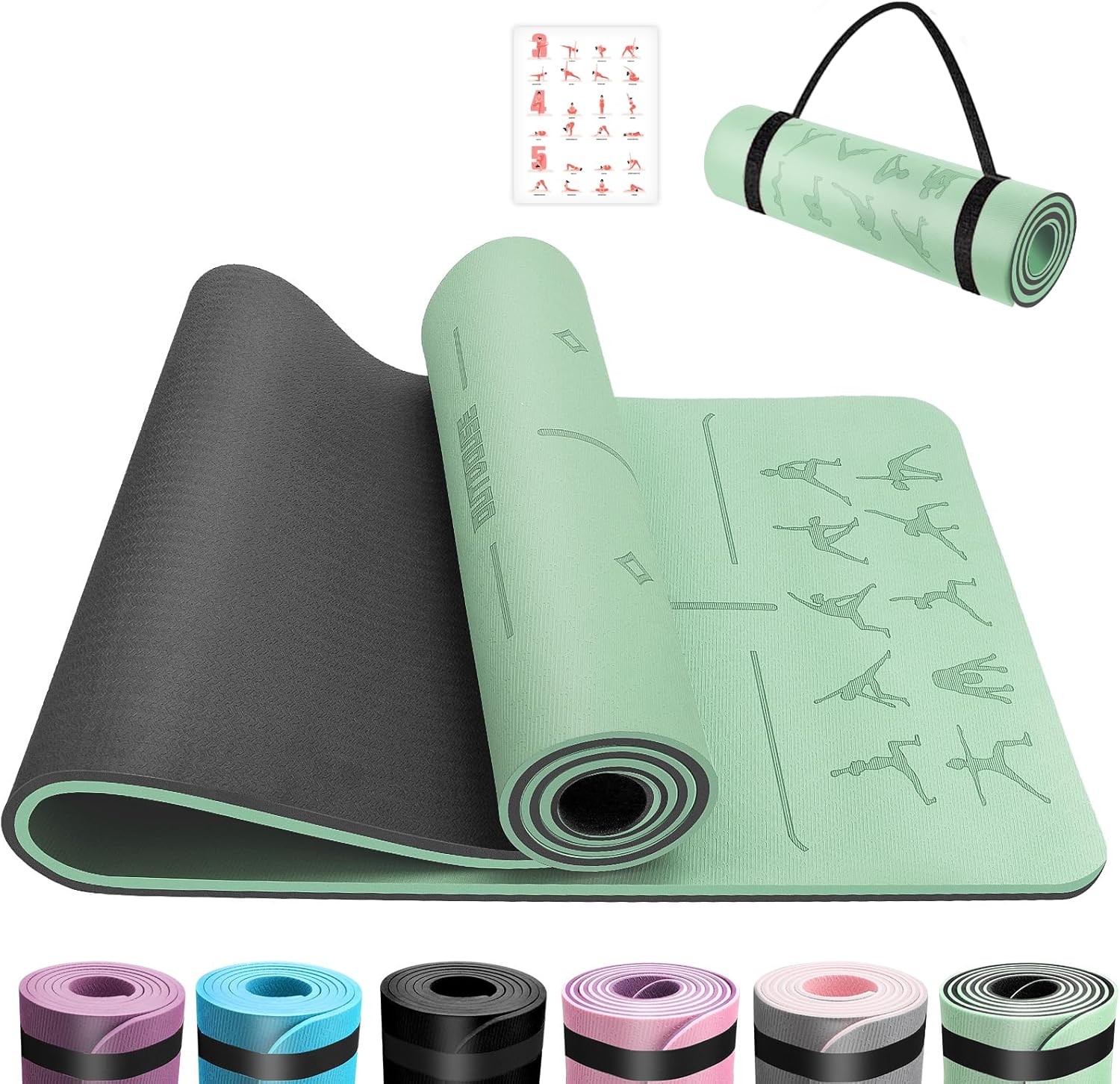 Esterilla de Yoga Outdouse desplegada en un estudio luminoso para la práctica diaria.